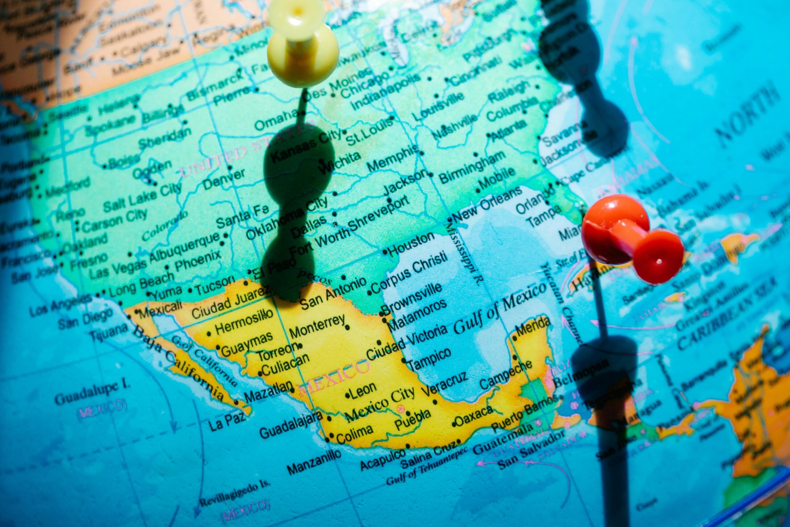 Global map highlighting high-risk countries prone to kidnappings