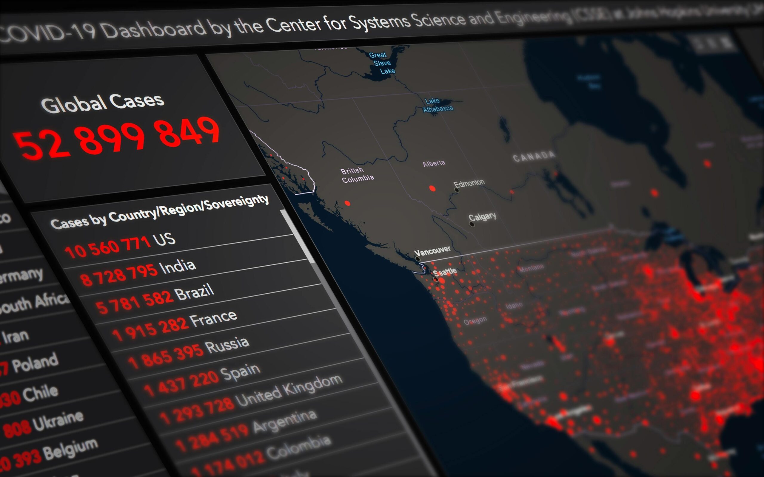 Map showing global hotspots for kidnapping incidents