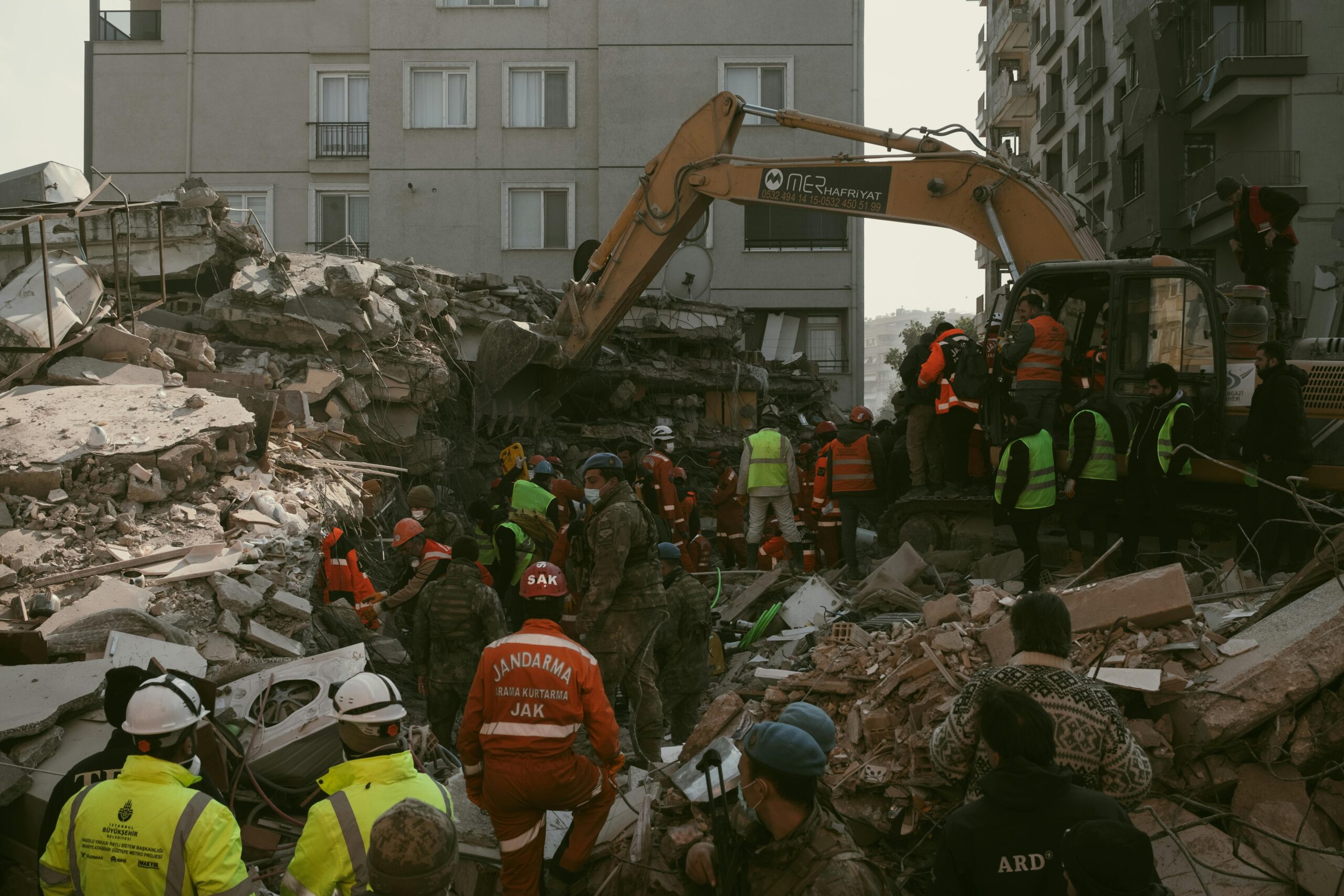 Rescue operation underway with international aid workers