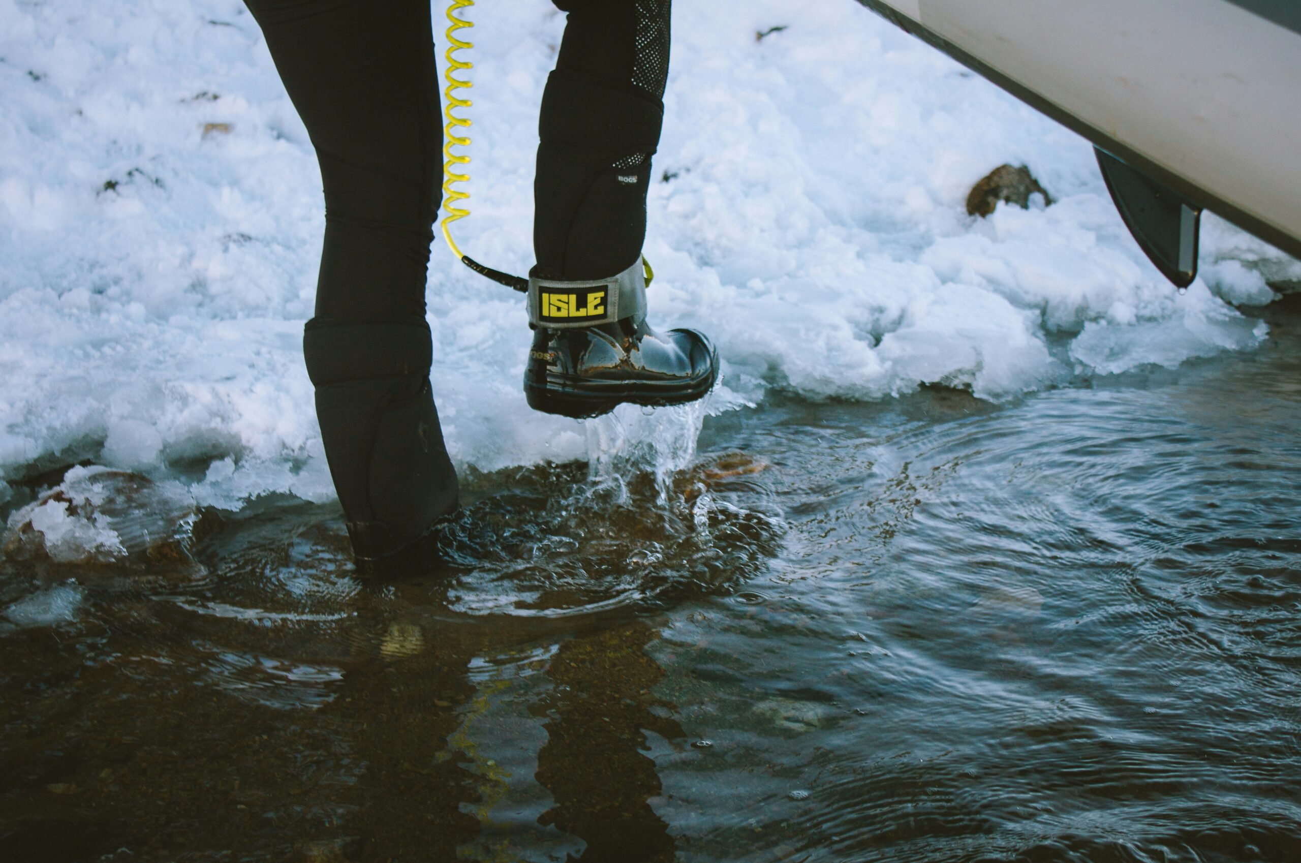 A metaphorical image showing flip-flops on snow to illustrate ignoring important safeguards